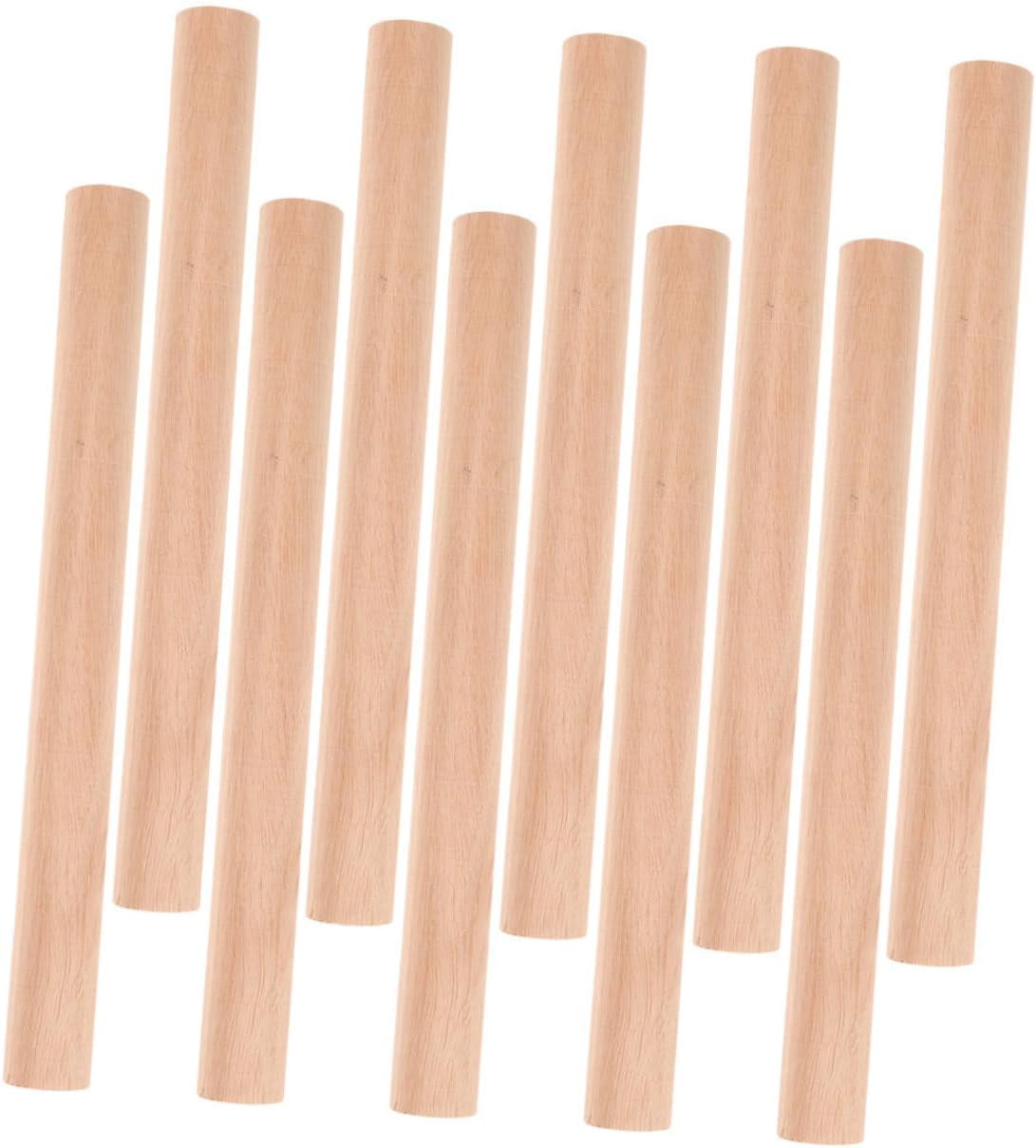 10pcs Bucket Lid Crowbar Crafts Wood Pole Wood Craft Sticks Wood Dowels