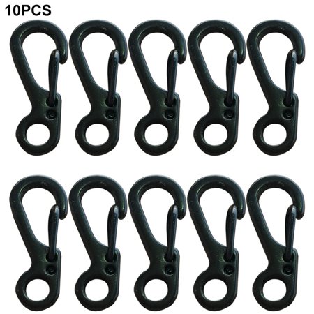 10pcs Buckle Spring Clip Snap Heavy Duty Aluminum Alloy Carabiner Hook Tools