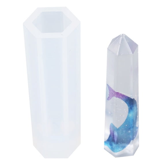 10pcs Bullet Shape Silicone Molds Resin Casting Moulds Jewelry Making Tool For UV Resin Epoxy Resin Jewelry Making White 49x15mm Inner Size: 10mm 10pcs