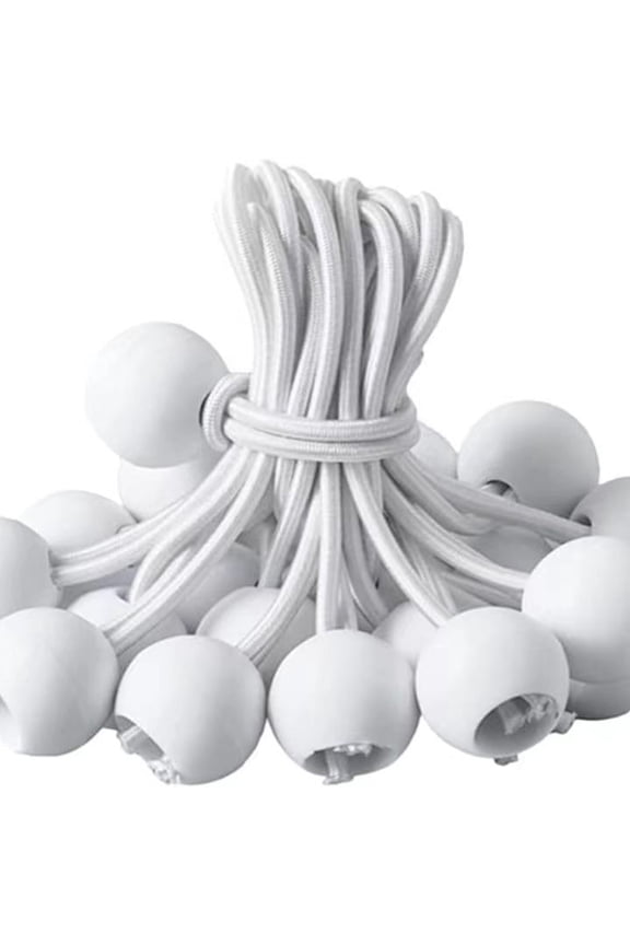 10pcs Bungee Ball Tarps Canvas Tarpaulin Flagpole Ties Cord Ends Elastic Rope Lace Fixed Boat Pole Camping Tent Accessories