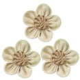 thumbnail image 1 of 10pcs Burlap Jute Lace Flowers for Craft Projects, Wedding, Party Decorations, Rustic Rose Accents, 1 of 5