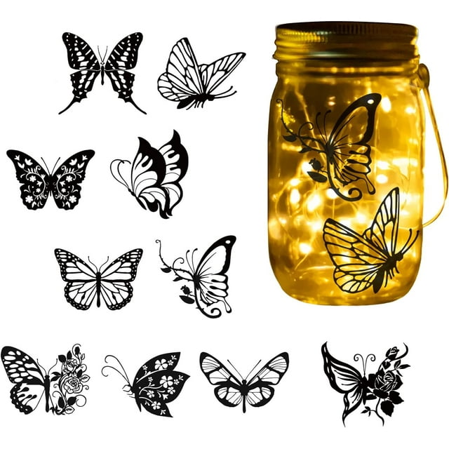 10pcs Butterfly Laser Cut Silhouettes Butterfly Paper Silhouette
