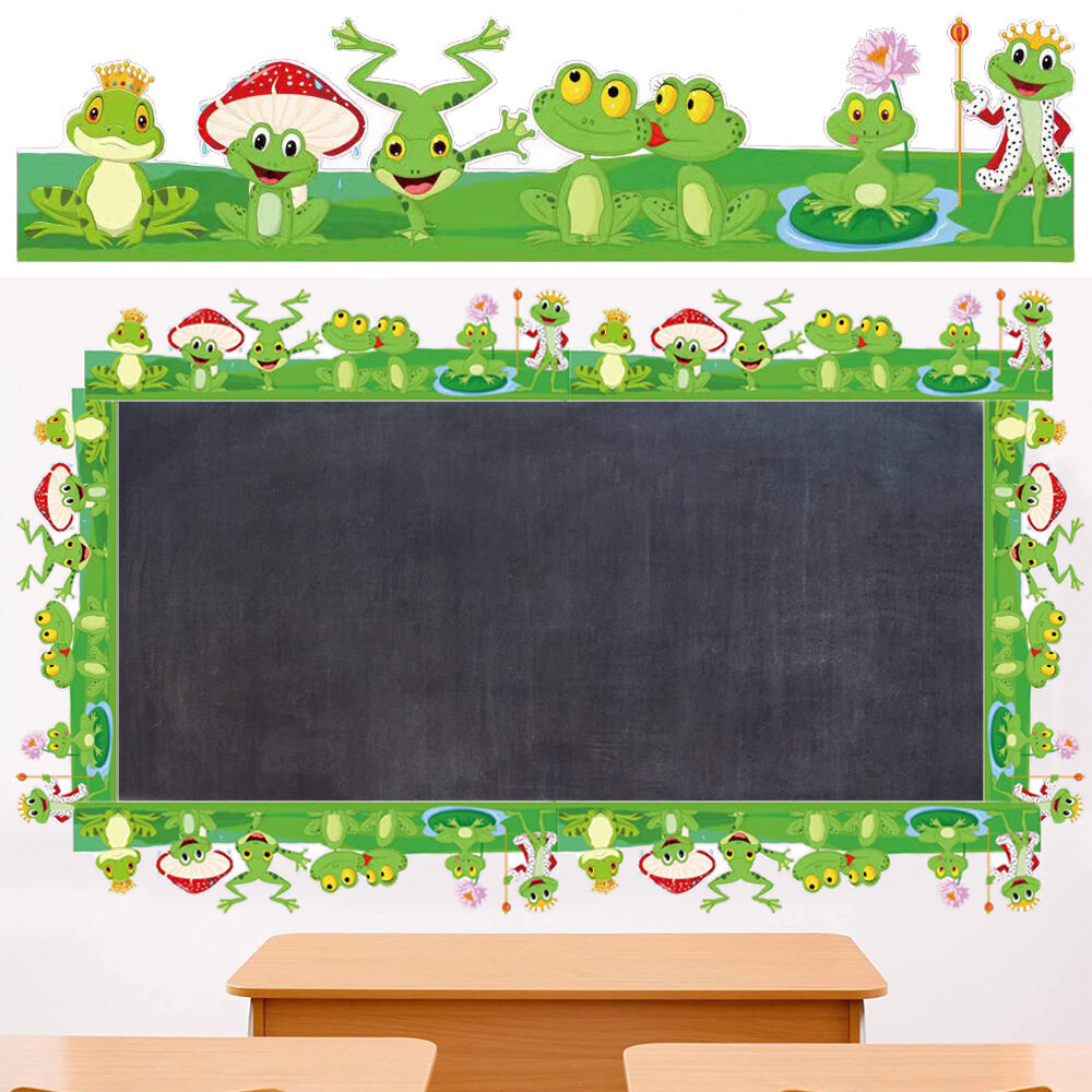10pcs Butterfly Sunflower Cute Frog Theme Classroom Blackboard ...