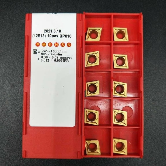 10pcs CCMT 09T304 Boring Turning CNC Lathe Cutting Tools Carbide Inserts BP010 CCMT32.51 CNC Carbide Turning Inserts