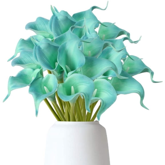 10pcs Calla Lily Artificial Flowers Real Touch Flowers White Flowers Artificial for Decoration Calla Lillies Artificial Yellow Fake Flowers Lilly Flowers Calla Lily Bouquet for Wedding Home Decor