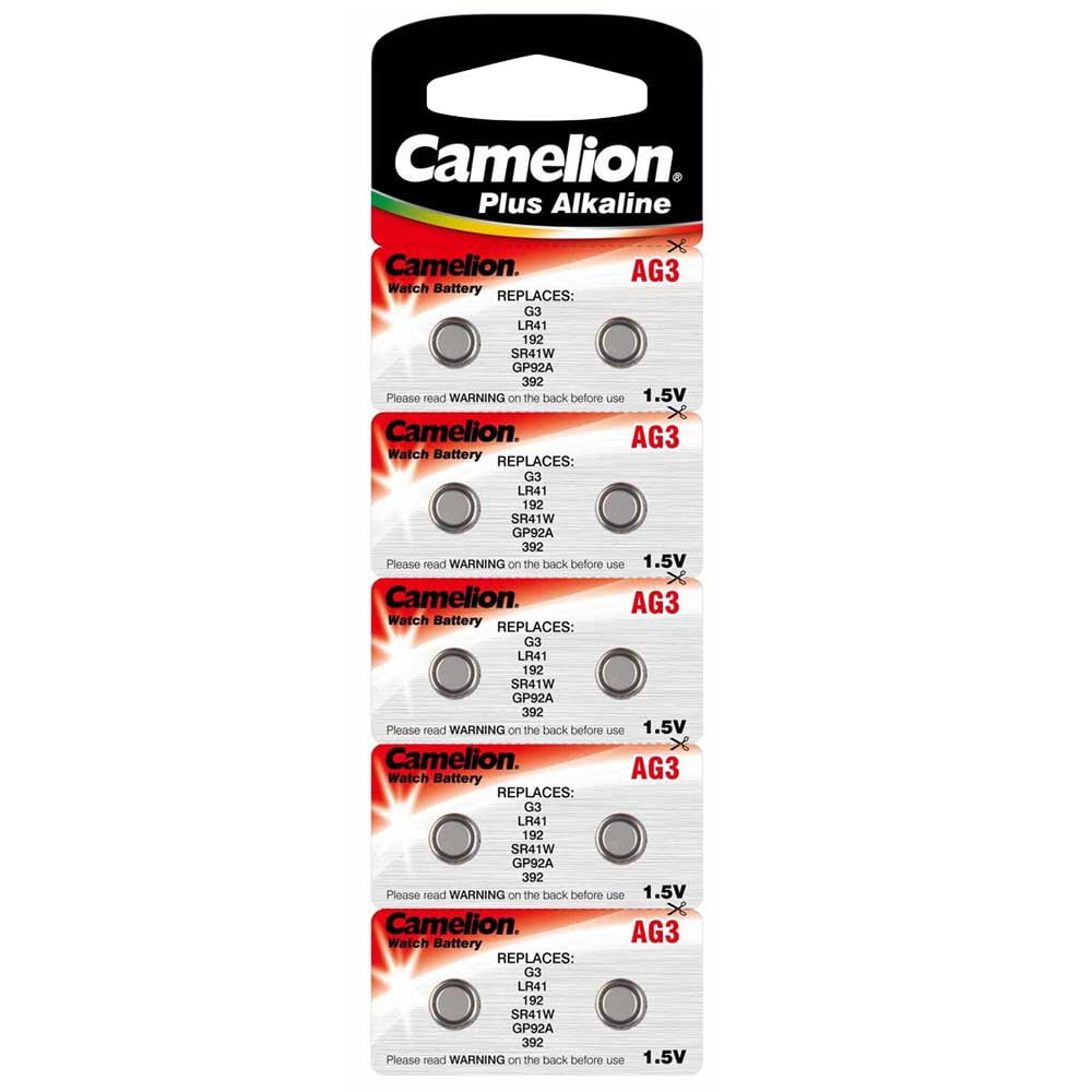 10pcs Camelion AG3 1.5 Volt Alkaline Button Cell Watch Battery