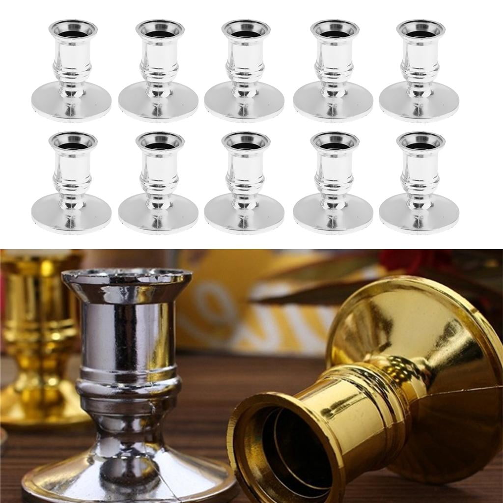 10pcs Candle Base Holder Pillar Candlestick Electronic Candles 10pcs ...