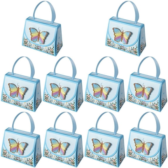 10pcs Candy Gift Boxes 3D Butterfly Party Favor Treat Boxes Birthday Wedding Supplies Chocolate Cookie Gift Box Bag