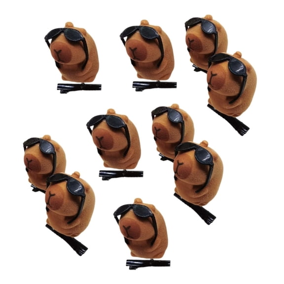 10pcs Capybara Hair Clip Soft Plush Hairpiece Hair Ornament For A Unique Look