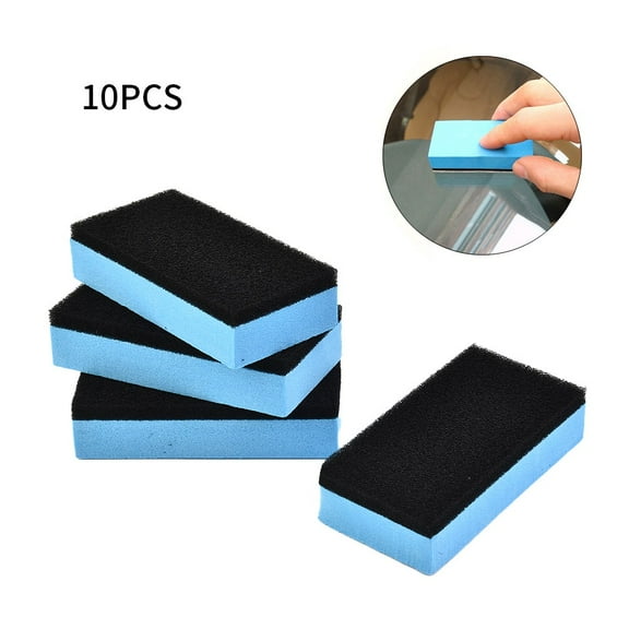 10pcs Car Ceramic- Coating Sponge Glass- For NANO- Wax Applicator Polish Pads Cleaning Tire Brush Car Cleaning Tool