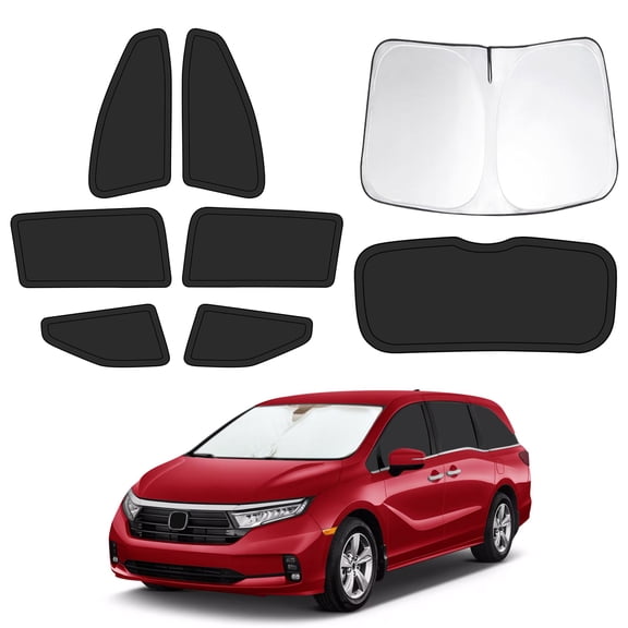 10pcs Car Window Shades for Honda Odyssey 2018-2024, Full Car Window Covers for Privacy, Sunshades for Odyssey Front Rear Windshield Side Windows to Block UV and Protect Privacy