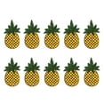 thumbnail image 1 of Glitter Decor Iron On Patches Embroidered Patches Sequins Pineapple Applique Jackets Jeans Bags Cloth T Shirt Sweater Bag Cloth Elbow Clothing Christmas Custom Decor 10pcs Pineapple Stickers, 1 of 7