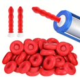 thumbnail image 1 of 10pcs Caulking Covers Caulking Saving Covers Caulking Seal Saver Open Caulking Tube Covers For Sealing And Saving Red, 1 of 7