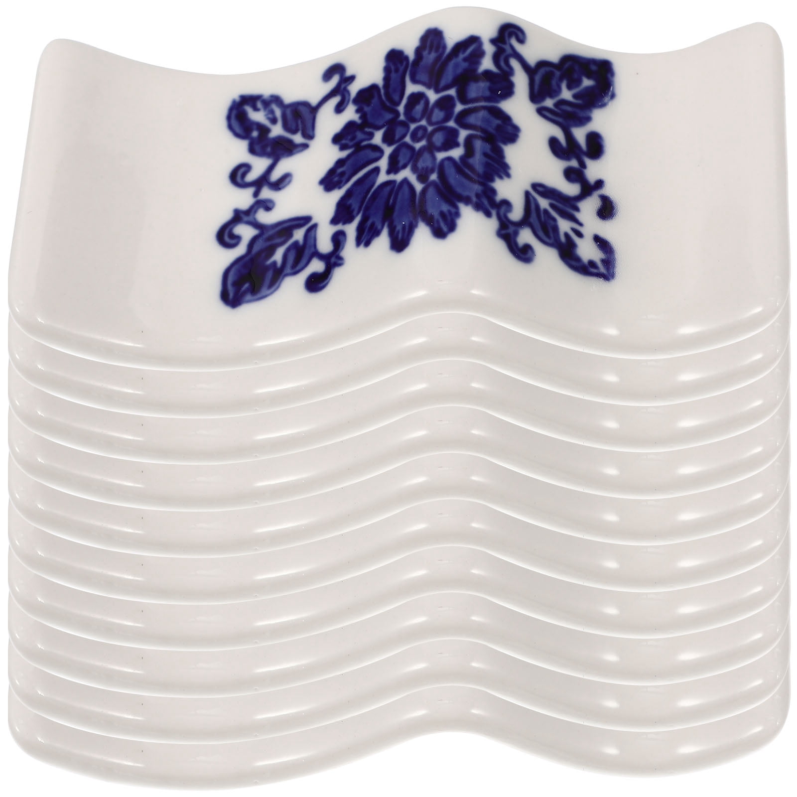 10pcs Ceramic Chopstick Rest Porcelain Chopsticks Holder Spoons Rests