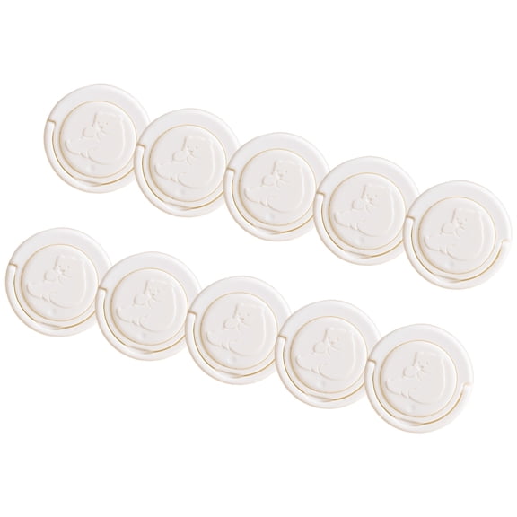 10pcs Child Safety Guard 2Pin Round Socket Outlet Protector Protective Covers Prevent Electric Shock for Standard Socket