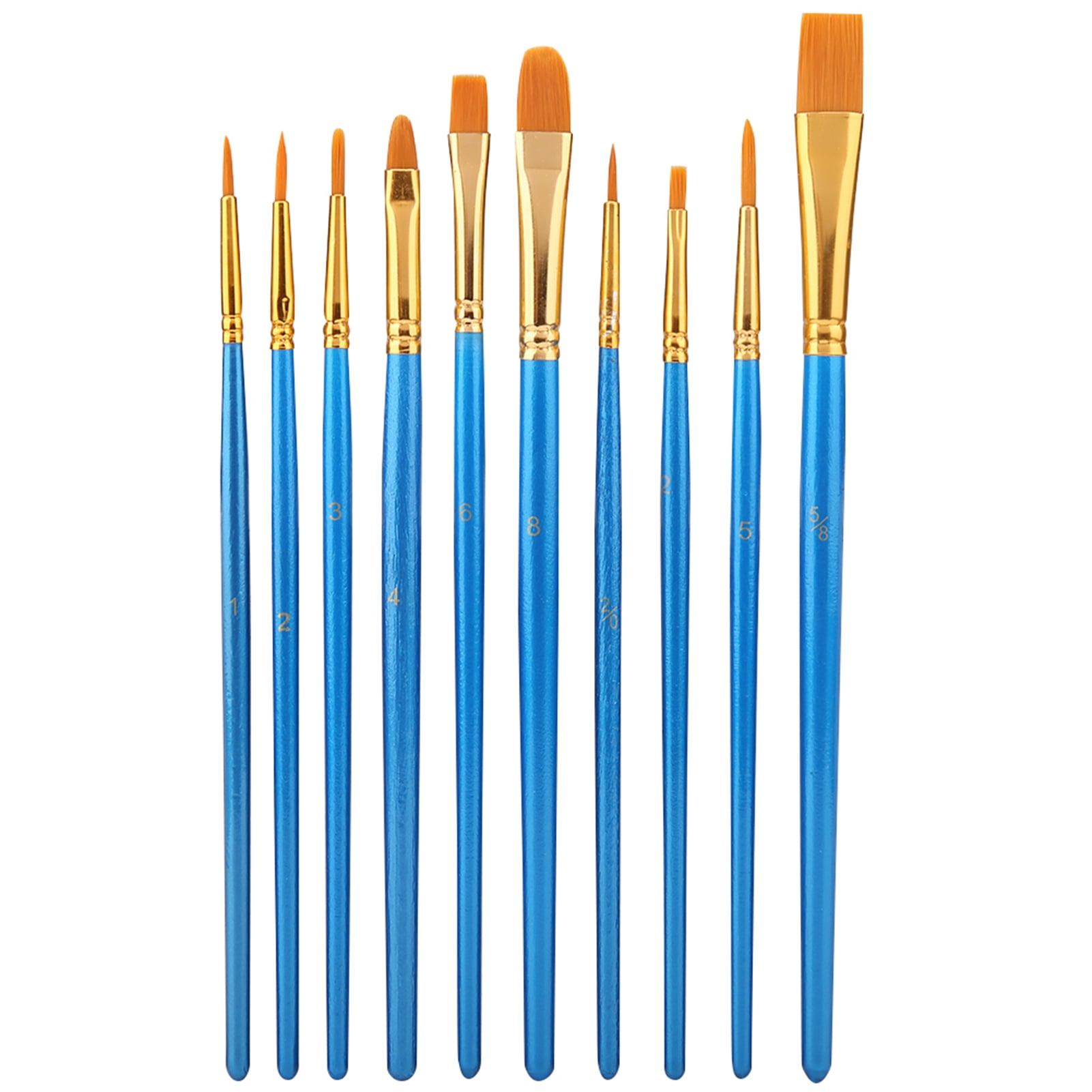 10pcs Children Drawing Nylon Hair Paint Brush Set Art Craft Painting Watercolor Brush KitMassive