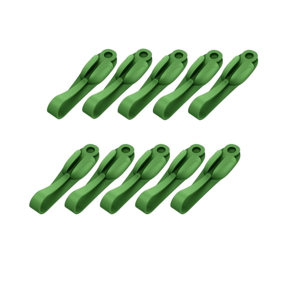 10pcs Christmas Garland Ties Reusable Green Garland Hangers for Wreaths, Stockings & Fireplace Mantel Christmas Decoration Ties