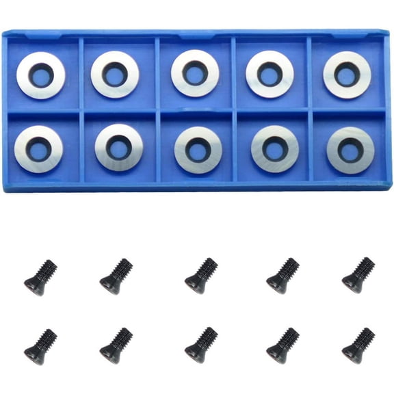 10pcs Ci3 Carbide Insert Cutter Round 12mm x 2.5mm 30 Degree Edge Tools Ci3