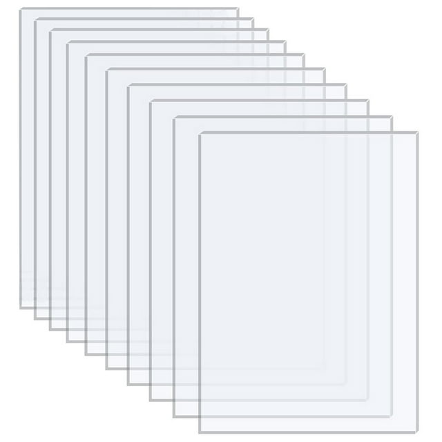 10pcs Clear Diy Acrylic Sheets Picture Frame Acrylic Panel Crafting