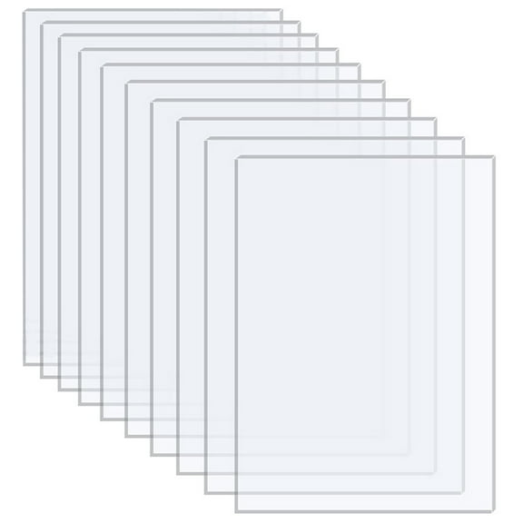 RENACLIPY DIY Clear Acrylic Panels for Picture Frames - Durable Craft Boards (10Pcs)