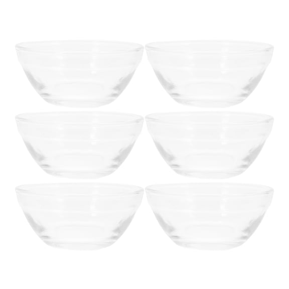 10pcs Clear Glass Pinch Bowls Small Prep Dishes Stackable Ingredient Bowls for Spices Dipping Sauces Ice Cream Toppings