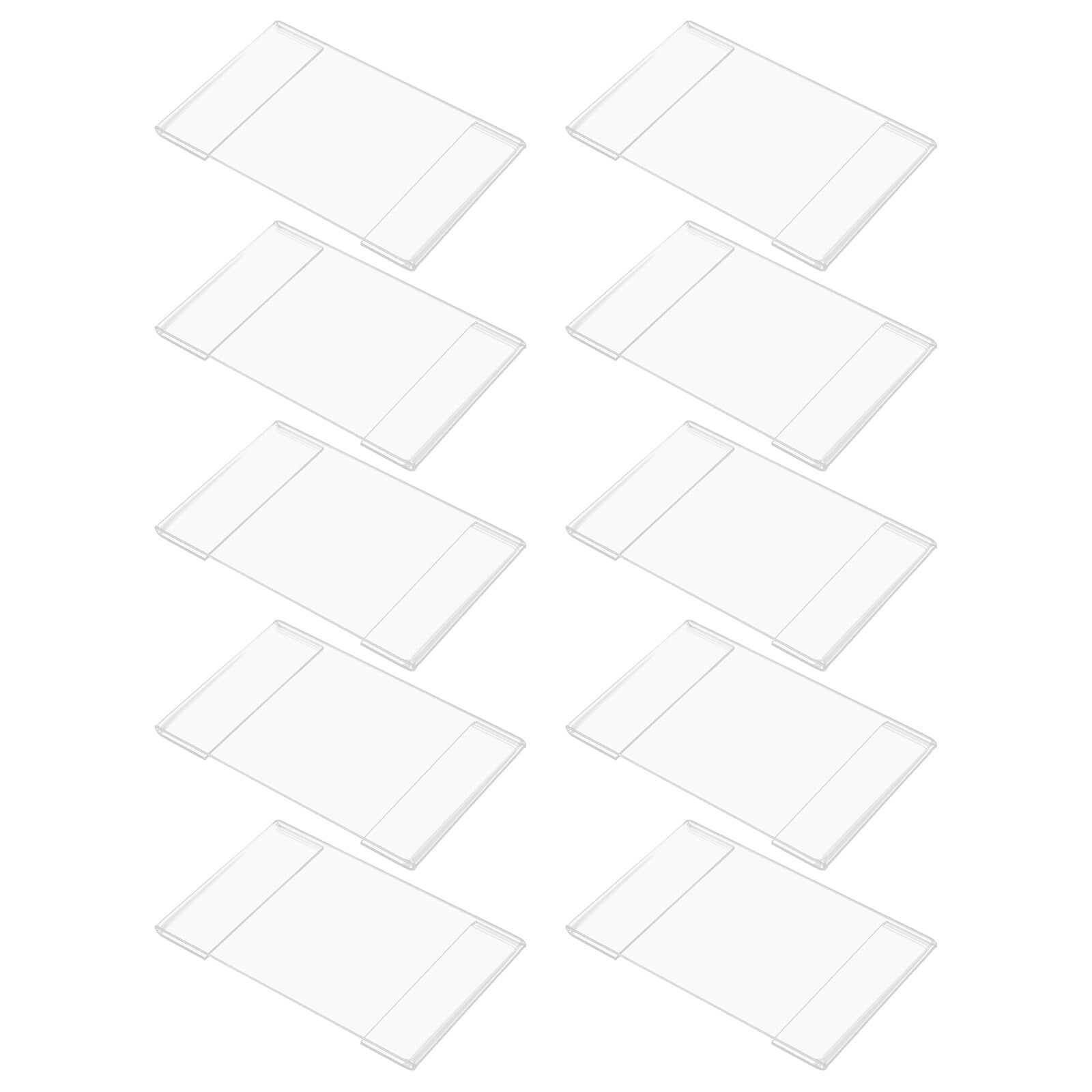 FELTECHELECTR Clear Plastic Tags Transparent Acrylic 10Pcs 3 5x2 4in feltechelectr-clear-plastic-tags-transparent-acrylic-10pcs-3-5x2-4in