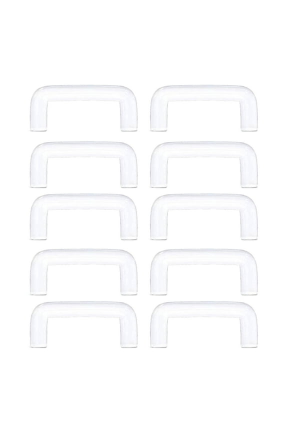 10pcs Clear Septum Rings Retainers U-Shaped Piercing Hider Flexible