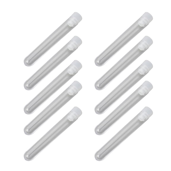 10pcs Clear Sewing Needle Storage Tube Plastic Pin Bottle Beads Button Container