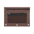 thumbnail image 1 of 10pcs Cloth Binder Pencil Case B5 Size 3-Hole Zipper Pen Bag Office Supply Set, 1 of 3