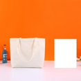 thumbnail image 1 of 10pcs Cloth Blank Canvas bag Horizontal Tote bag for Craft Snow 30x40cm, 1 of 1
