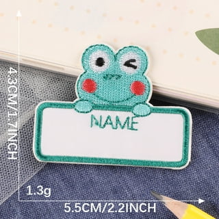 Writable Iron on Clothing Labels Precut Fabric Personalized Name Tags with  2 Pieces Permanent Marker for Nursing Home College Camp Day Care Uniforms