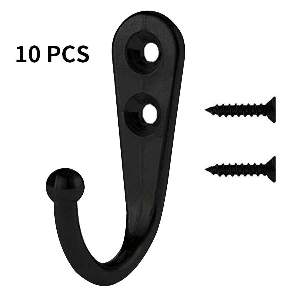 Hickory Hardware 10-Pack 10-Hook 2.13-in x 2.5-in H Vintage Bronze Decorative  Wall Hook (10.75-lb Capacity) in the Decorative Wall Hooks department at