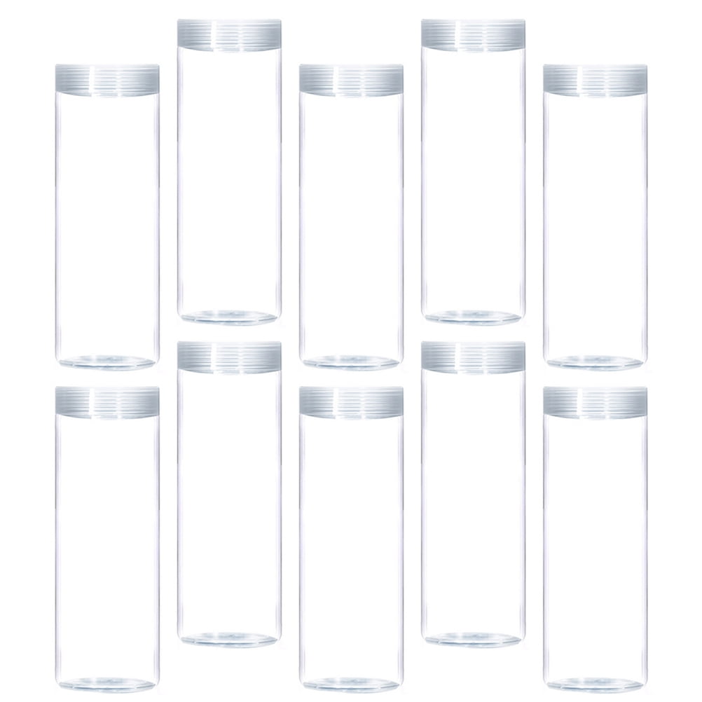 10pcs Coin Tubes Quarter Rolls Wrappers Plastic Coin Holders Coin