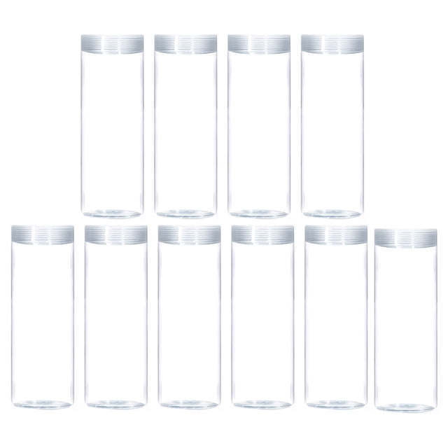 10pcs Coin Tubes Quarter Rolls Wrappers Plastic Coin Holders Coin