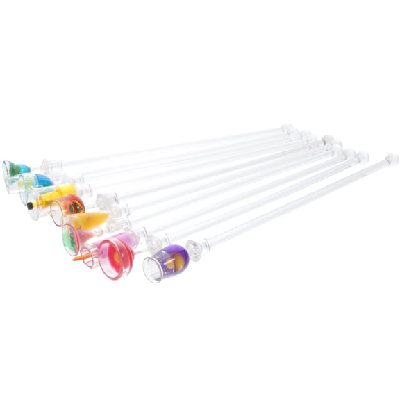MEIBUTYUP Acrylic Stirring Rods in Assorted Colors for Cocktail Mixing and Beverage Stirring