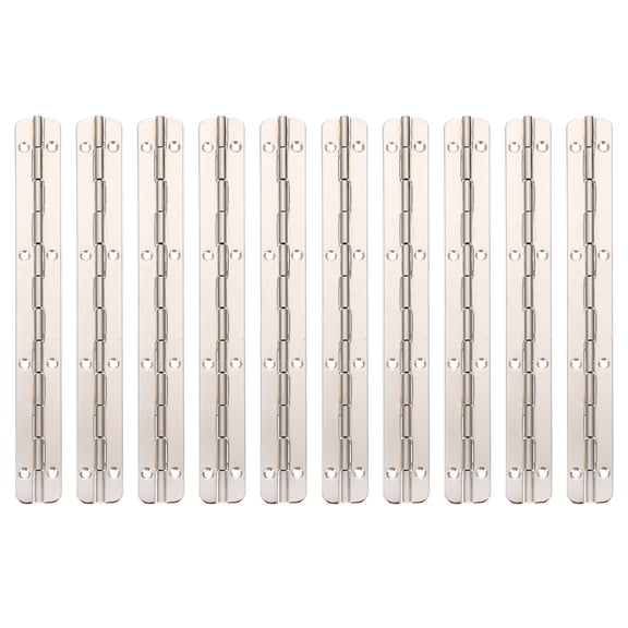10pcs Continuous Piano Hinges Heavy Duty Piano Hinges Continuous Hinges for Boats Cabinets Storage Box