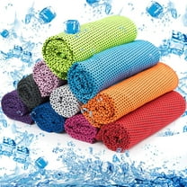 10pcs Cooling Towel Ice Towel Cooling Towels for Neck and Face Microfiber Cooling Towel for Gym,Travel,Yoga,Camping,Running,Outdoor Sport (10 Colors)