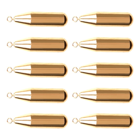 10pcs Copper Sinking Lure Weight With Enhances Casting Distance Fishing Accessories Sinkers For Fishing
