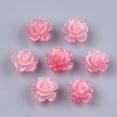 thumbnail image 1 of 10pcs Coral Beads Dyed Flower Cerise 12x12x7mm Hole: 1mm, 1 of 2