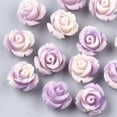 thumbnail image 1 of 10pcs Coral Beads Dyed Flower Medium Orchid 10x10.5x8mm Hole: 1mm, 1 of 2