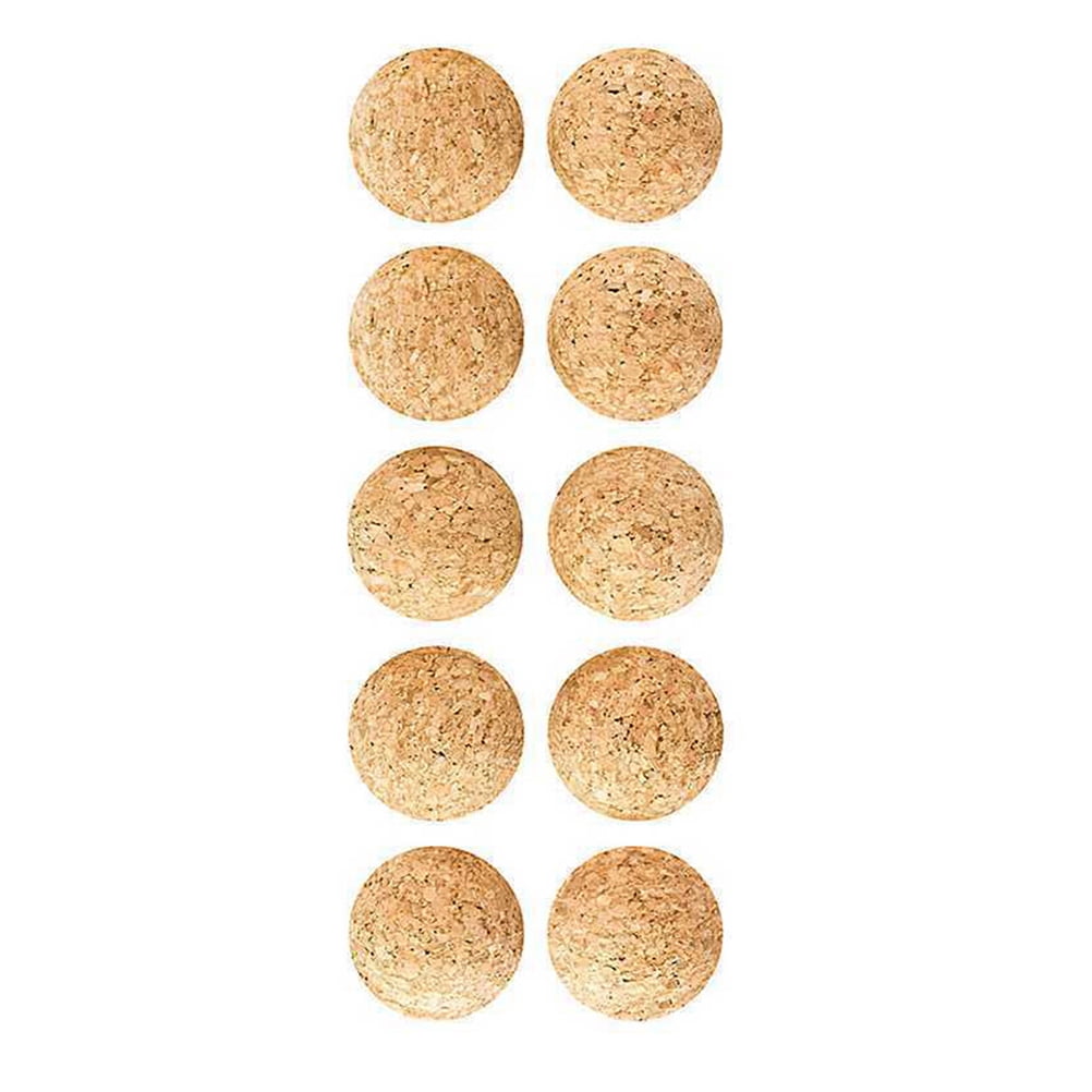 10pcs Cork Solid Wood Foosball Table Soccer Ball Football Baby Foot