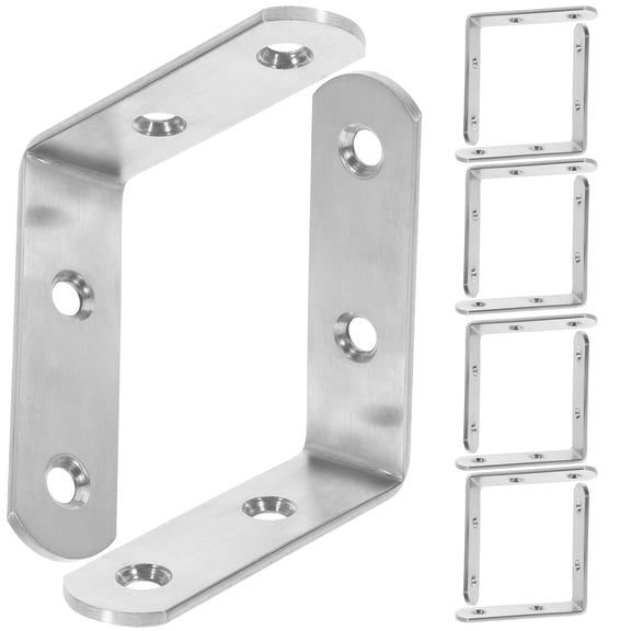 NIAIZEK 10pcs Right Angle Metal Brackets for Shelves and Cabinets Heavy Duty Corner Support Hardware