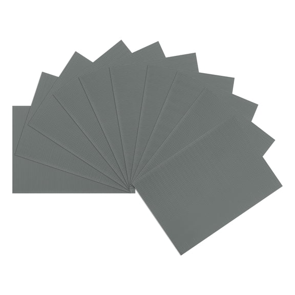 10pcs Corrugated Cardboard Paper Sheets,Gray,14inch x 10inch