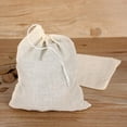 10pcs Cotton Muslin Drawstring Straining Tea Cooking Separate Spice
