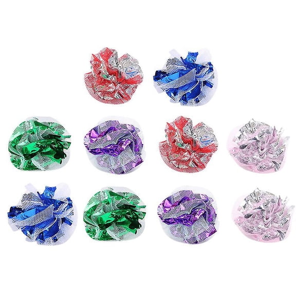 10pcs Crinkle Balls For Cat
