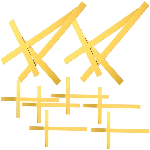 10pcs Cross Cake Decorations Acrylic Cross Cupcake Toppers Baptism Cupcake Toppers Cake Decorations