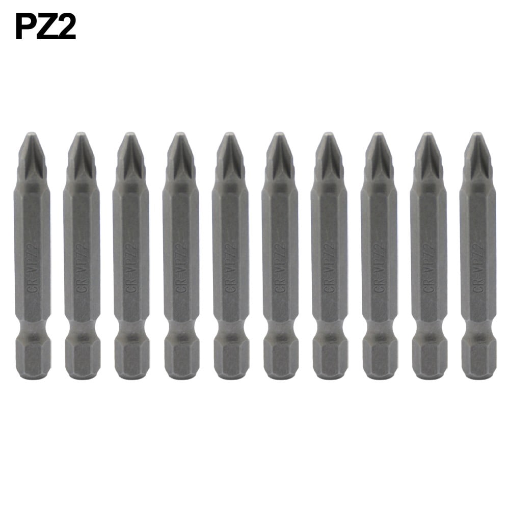 Cross Bit Screwdriver 10pcs Cross Screwdriver Bit Set /4Inch Hex Shank 50mm Screw Driver Bits ...