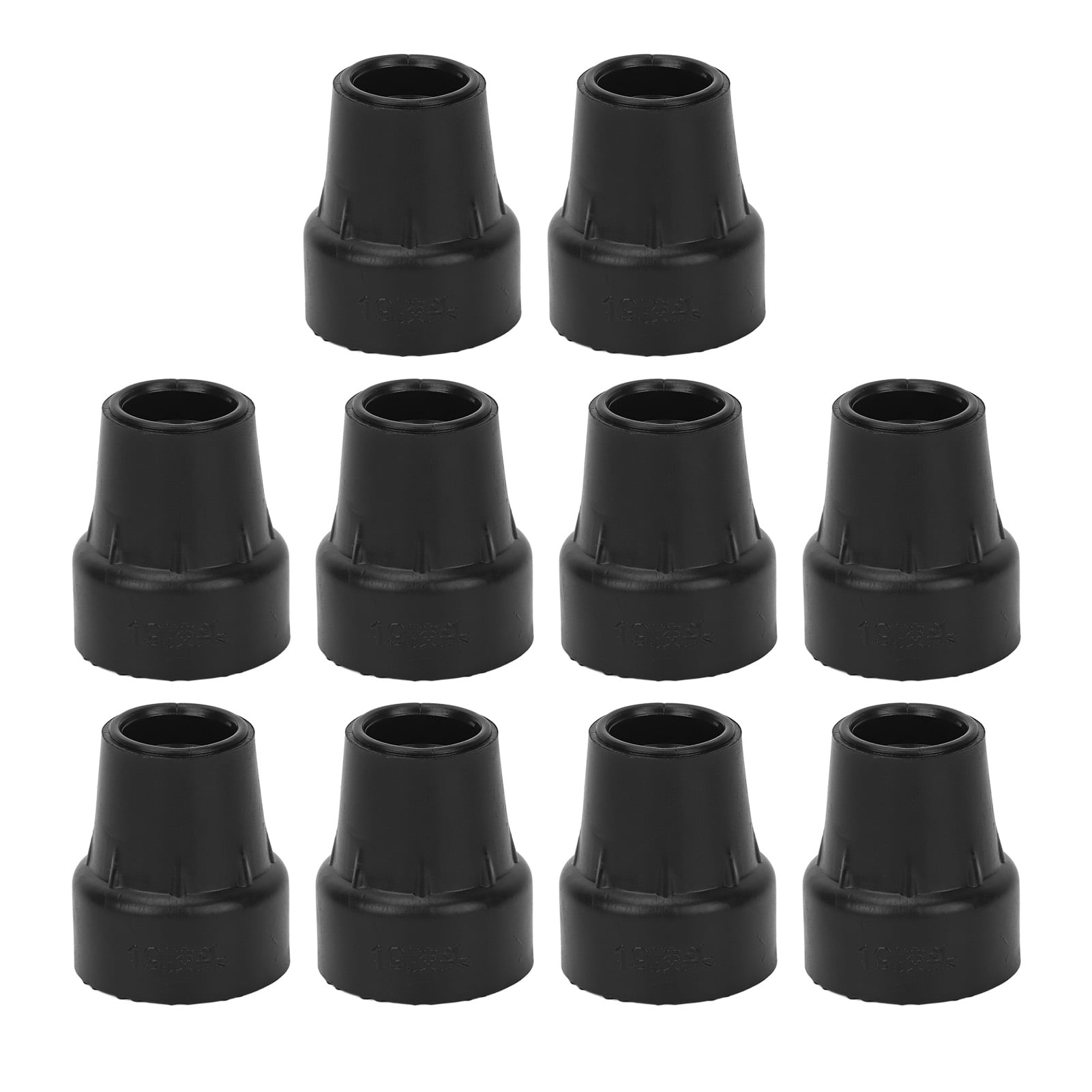 10pcs Crutch Tip Rubber 19mm Inner Diameter Slip Resistance Universal