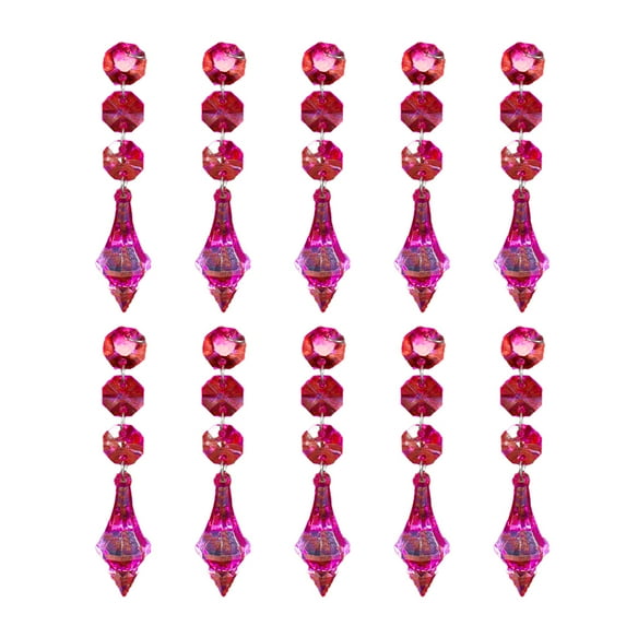 10pcs Crystal Chandelier Prism, Acrylic Crystal Chandelier Prism Pendant Glass Crystal