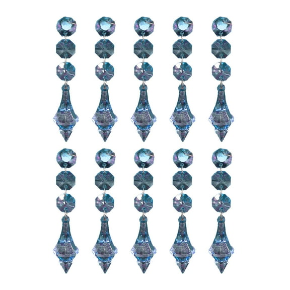 10pcs Crystal Chandelier Prism, Acrylic Crystal Chandelier Prism Pendant Glass Crystal